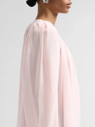 Ronny Kobo Women's Ivette Tie-Front Top - Ballet Pink - Size XL | Thumbnail 5 Ronny Kobo Women's Ivette Tie-Front Top - Ballet Pink - Size XL | Thumbnail 5