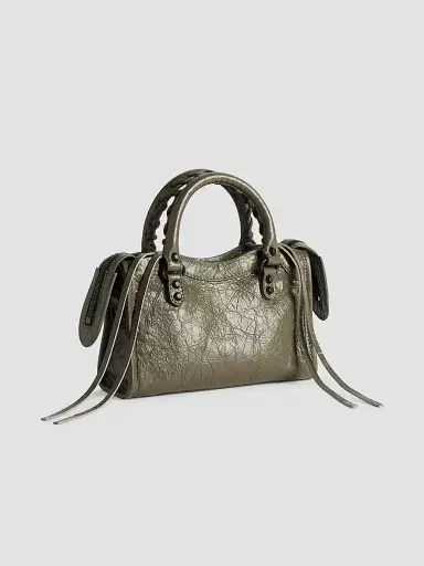 Balenciaga Women's Le City Top Handle Bag - Army Green | Thumbnail 5 Balenciaga Women's Le City Top Handle Bag - Army Green | Thumbnail 5