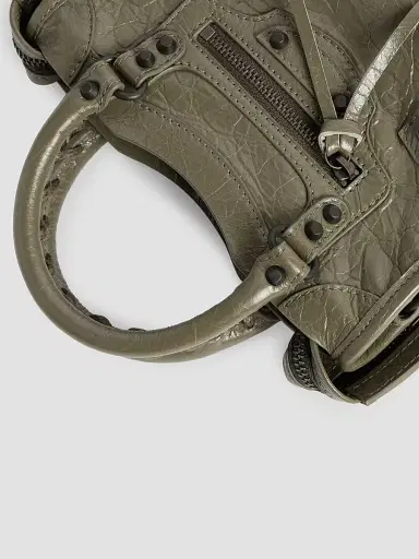 Balenciaga Women's Le City Top Handle Bag - Army Green | Thumbnail 8 Balenciaga Women's Le City Top Handle Bag - Army Green | Thumbnail 8