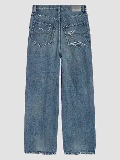 Balenciaga Men's Baggy Pants - Dark Blue | Thumbnail 2 Balenciaga Men's Baggy Pants - Dark Blue | Thumbnail 2