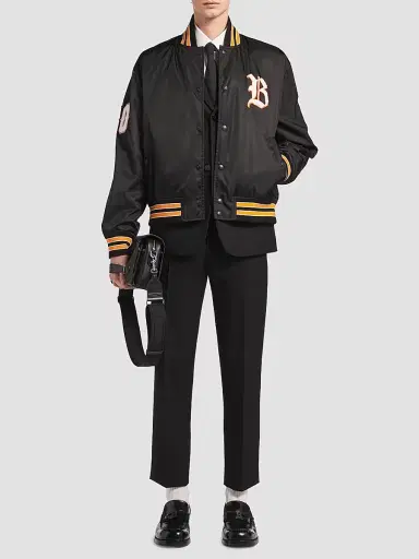 Balenciaga Men's Varsity Jacket - Black - Size 36 | Thumbnail 2 Balenciaga Men's Varsity Jacket - Black - Size 36 | Thumbnail 2
