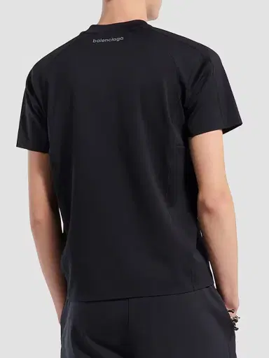 Balenciaga Men's Techwear Short Sleeve T-Shirt | Thumbnail 4 Balenciaga Men's Techwear Short Sleeve T-Shirt | Thumbnail 4