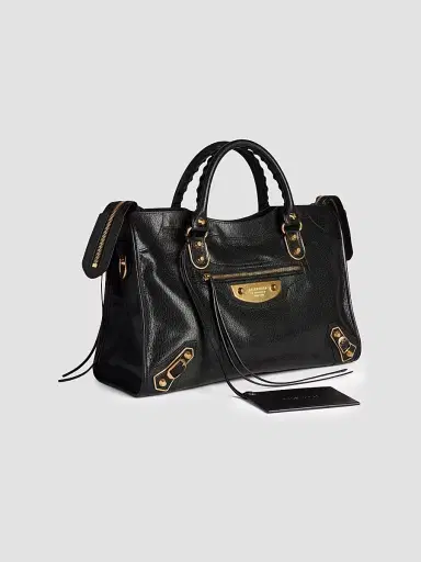 Balenciaga Women's Le City Uptown Tote Bag - Black | Thumbnail 2 Balenciaga Women's Le City Uptown Tote Bag - Black | Thumbnail 2