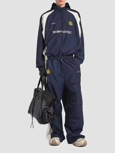 Balenciaga Men's Soccer Tracksuit Jacket - Marine Blue | Thumbnail 2 Balenciaga Men's Soccer Tracksuit Jacket - Marine Blue | Thumbnail 2