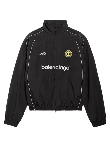 Balenciaga Men's Soccer Tracksuit Jacket - Marine Blue | Thumbnail 1 Balenciaga Men's Soccer Tracksuit Jacket - Marine Blue | Thumbnail 1