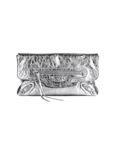 Balenciaga Women's Le City Clutch - Silver | Thumbnail 1 Balenciaga Women's Le City Clutch - Silver | Thumbnail 1