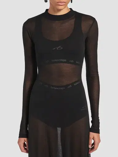 Balenciaga Women's Techwear Bra Tank Top - Black - Size Medium | Thumbnail 3 Balenciaga Women's Techwear Bra Tank Top - Black - Size Medium | Thumbnail 3