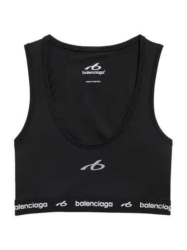 Balenciaga Women's Techwear Bra Tank Top - Black - Size Medium | Thumbnail 1 Balenciaga Women's Techwear Bra Tank Top - Black - Size Medium | Thumbnail 1