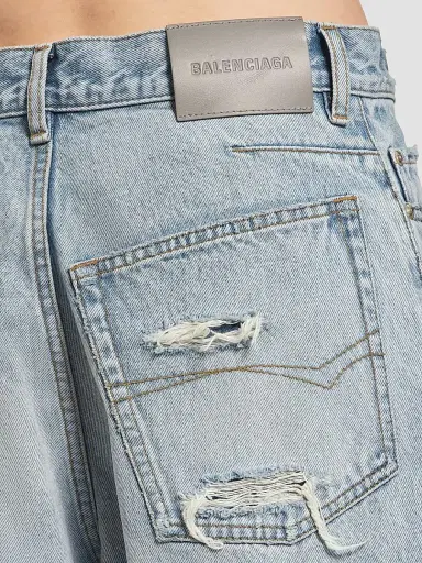 Balenciaga Women's Twisted Seam Jeans - Bleach Light Blue | Thumbnail 6 Balenciaga Women's Twisted Seam Jeans - Bleach Light Blue | Thumbnail 6