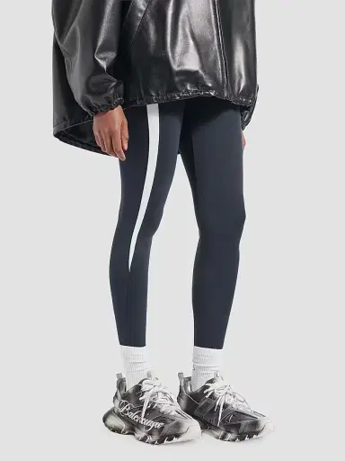 Balenciaga Women's Track Stencil Logo Sneakers - Black White | Thumbnail 7 Balenciaga Women's Track Stencil Logo Sneakers - Black White | Thumbnail 7