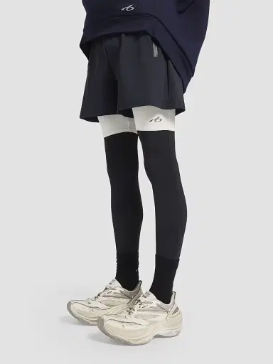 Balenciaga Men's Techwear Shorts - Navy White | Thumbnail 2 Balenciaga Men's Techwear Shorts - Navy White | Thumbnail 2