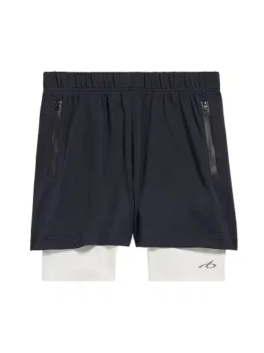 Balenciaga Men's Techwear Shorts - Navy White | Thumbnail 1 Balenciaga Men's Techwear Shorts - Navy White | Thumbnail 1