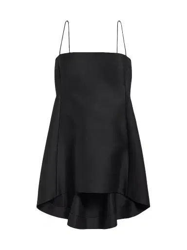 Balenciaga Women's Babydoll Strap Dress - Black | Thumbnail 1 Balenciaga Women's Babydoll Strap Dress - Black | Thumbnail 1