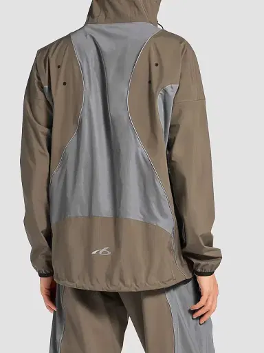 Balenciaga Men's Techwear Zip-Up Jacket - Brown Grey | Thumbnail 4 Balenciaga Men's Techwear Zip-Up Jacket - Brown Grey | Thumbnail 4