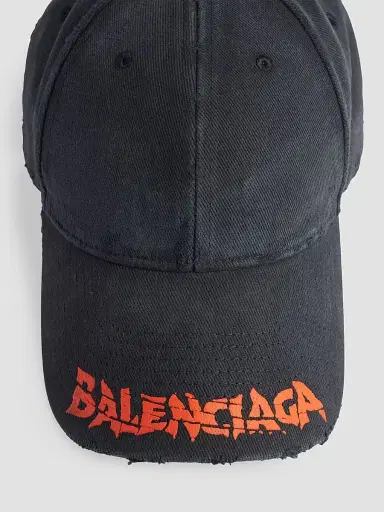 Balenciaga Men's Logo Baseball Cap - Black - Size Medium | Thumbnail 3 Balenciaga Men's Logo Baseball Cap - Black - Size Medium | Thumbnail 3