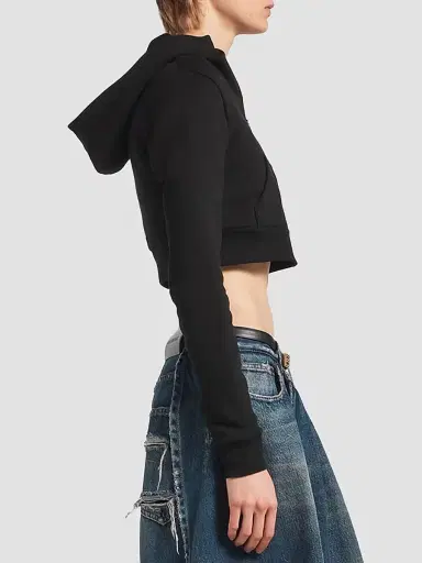 Balenciaga Women's Techwear Cocoon Hoodie - Black - Size Large | Thumbnail 3 Balenciaga Women's Techwear Cocoon Hoodie - Black - Size Large | Thumbnail 3