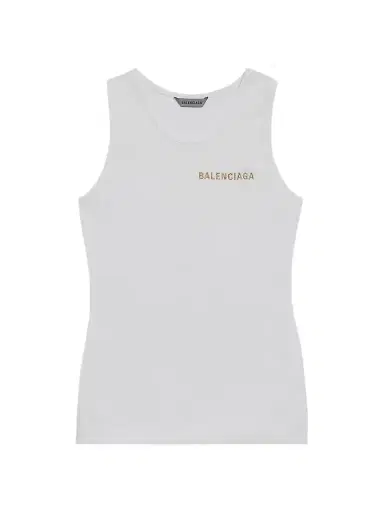 Balenciaga Women's Tank Top - White | Thumbnail 1 Balenciaga Women's Tank Top - White | Thumbnail 1