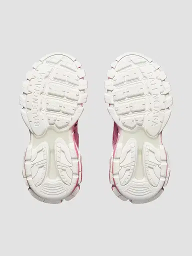 Balenciaga Women's Track Stencil Logo Sneakers - Pink White | Thumbnail 4 Balenciaga Women's Track Stencil Logo Sneakers - Pink White | Thumbnail 4
