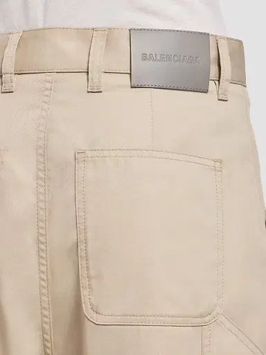 Balenciaga Women's Relaxed Cargo Pants - Beige | Thumbnail 5 Balenciaga Women's Relaxed Cargo Pants - Beige | Thumbnail 5