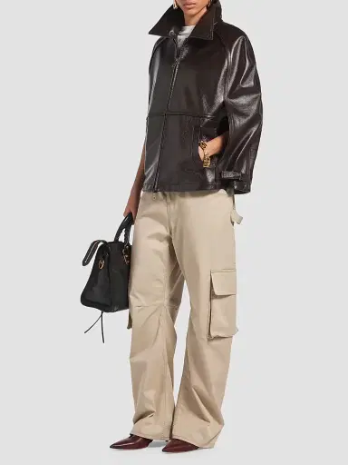 Balenciaga Women's Relaxed Cargo Pants - Beige | Thumbnail 6 Balenciaga Women's Relaxed Cargo Pants - Beige | Thumbnail 6