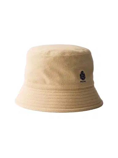 Prada Men's Old Piqué Bucket Hat - Beige Khaki - Size XXL | Thumbnail 1 Prada Men's Old Piqué Bucket Hat - Beige Khaki - Size XXL | Thumbnail 1