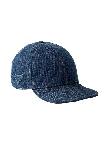 Prada Men's Denim Baseball Cap - Blue - Size XXL | Thumbnail 1 Prada Men's Denim Baseball Cap - Blue - Size XXL | Thumbnail 1