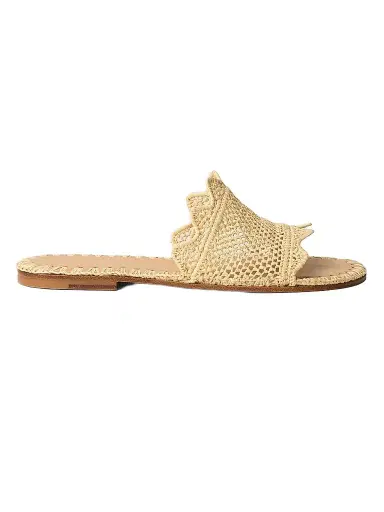 Odissì Women's Lucia Woven Slide Sandals - Natural - Size 10 | Thumbnail 1 Odissì Women's Lucia Woven Slide Sandals - Natural - Size 10 | Thumbnail 1