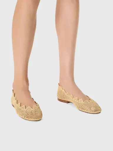 Odissì Women's Harper Woven Ballet Flats - Natural - Size 10 | Thumbnail 2 Odissì Women's Harper Woven Ballet Flats - Natural - Size 10 | Thumbnail 2