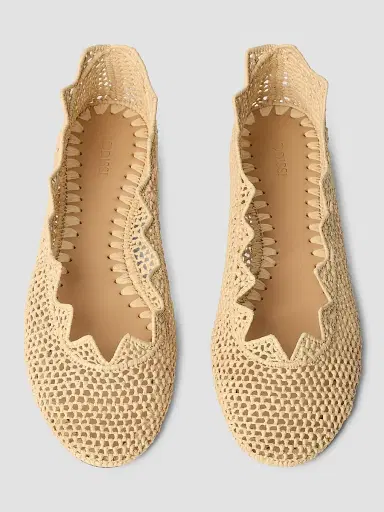 Odissì Women's Harper Woven Ballet Flats - Natural - Size 10 | Thumbnail 4 Odissì Women's Harper Woven Ballet Flats - Natural - Size 10 | Thumbnail 4