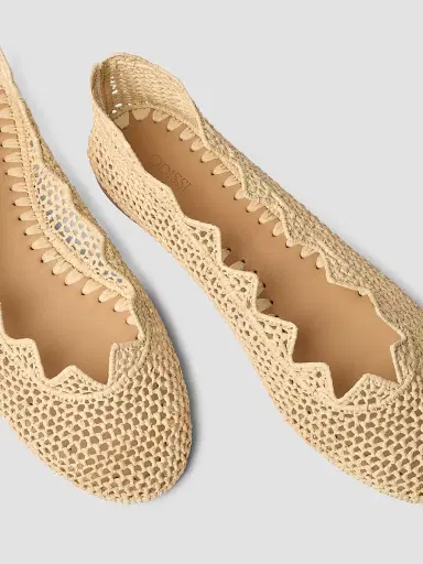 Odissì Women's Harper Woven Ballet Flats - Natural - Size 10 | Thumbnail 5 Odissì Women's Harper Woven Ballet Flats - Natural - Size 10 | Thumbnail 5