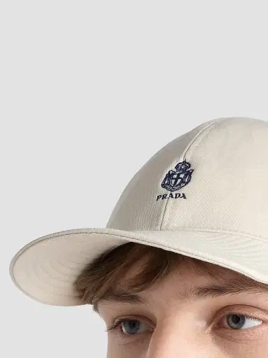 Prada Men's Old Gabardine Baseball Cap - Beige Khaki - Size XXL | Thumbnail 4 Prada Men's Old Gabardine Baseball Cap - Beige Khaki - Size XXL | Thumbnail 4