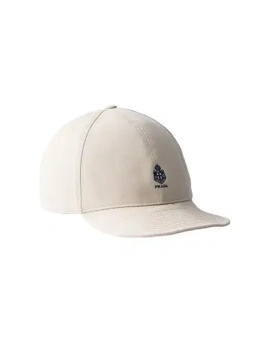 Prada Men's Old Gabardine Baseball Cap - Beige Khaki - Size XXL | Thumbnail 1 Prada Men's Old Gabardine Baseball Cap - Beige Khaki - Size XXL | Thumbnail 1