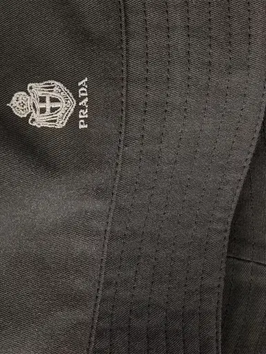 Prada Men's Old Gabardine Bucket Hat - Black - Size XL | Thumbnail 3 Prada Men's Old Gabardine Bucket Hat - Black - Size XL | Thumbnail 3