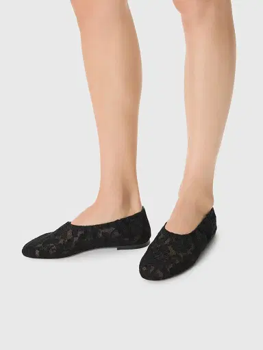 Odissì Women's Aicha Lace Ballerina Flats - Black - Size 11 | Thumbnail 2 Odissì Women's Aicha Lace Ballerina Flats - Black - Size 11 | Thumbnail 2