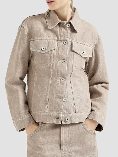 Brunello Cucinelli Women's Lamé Denim Four-pocket Outerwear Jacket with Monili - Rope | Thumbnail 2 Brunello Cucinelli Women's Lamé Denim Four-pocket Outerwear Jacket with Monili - Rope | Thumbnail 2