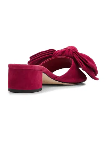 Cinq à Sept Women's Faith 40MM Bow-Detail Block-Heel Sandals - Berry Wine - Size 10.5 | Thumbnail 3 Cinq à Sept Women's Faith 40MM Bow-Detail Block-Heel Sandals - Berry Wine - Size 10.5 | Thumbnail 3