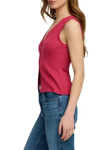Favorite Daughter Women's The Good Luck Top - Raspberry - Size Large | Thumbnail 4 Favorite Daughter Women's The Good Luck Top - Raspberry - Size Large | Thumbnail 4