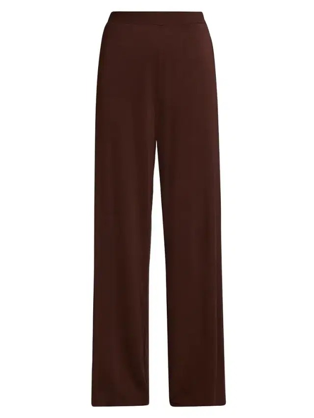 Women's Kelela Sheen Jersey Wide-Leg Pants - Coco Women's Kelela Sheen Jersey Wide-Leg Pants - Coco