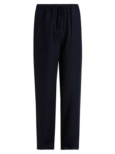 FRAME Men's Linen Drawstring Straight-Leg Pants - Rinse | Thumbnail 1 FRAME Men's Linen Drawstring Straight-Leg Pants - Rinse | Thumbnail 1