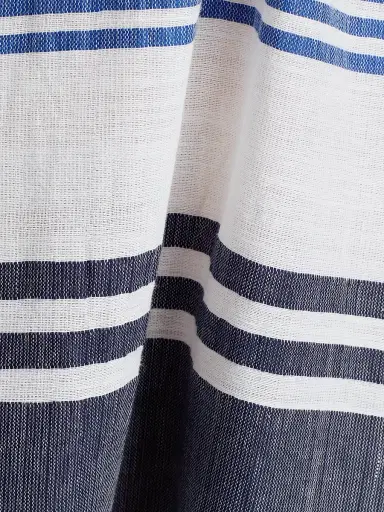 Lemlem Women's Gasira Striped Cotton Caftan Cover-Up - Marina Blue - Size Large | Thumbnail 7 Lemlem Women's Gasira Striped Cotton Caftan Cover-Up - Marina Blue - Size Large | Thumbnail 7