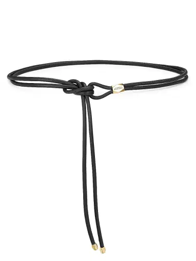 Isabel Marant Women's Silvia Leather Wrap Belt - Black Gold | Thumbnail 1 Isabel Marant Women's Silvia Leather Wrap Belt - Black Gold | Thumbnail 1