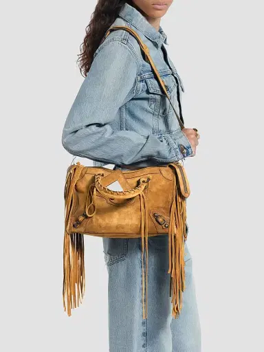 Balenciaga Women's Le City Top Handle Bag - Camel | Thumbnail 4 Balenciaga Women's Le City Top Handle Bag - Camel | Thumbnail 4