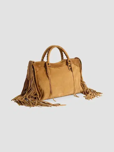 Balenciaga Women's Le City Top Handle Bag - Camel | Thumbnail 6 Balenciaga Women's Le City Top Handle Bag - Camel | Thumbnail 6