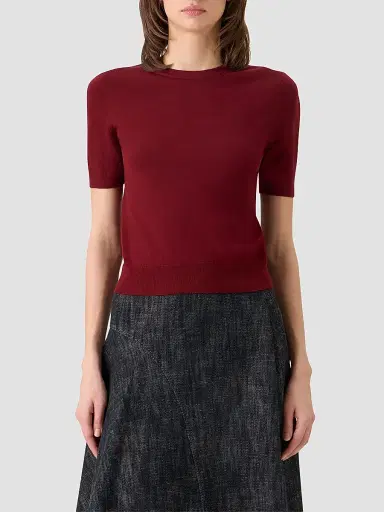 Akris punto Women's Relaxed Wool T-Shirt | Thumbnail 4 Akris punto Women's Relaxed Wool T-Shirt | Thumbnail 4