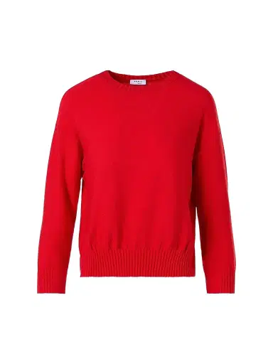Akris punto Women's Drop Shoulder Virgin Wool Sweater - Red - Size 16 | Thumbnail 1 Akris punto Women's Drop Shoulder Virgin Wool Sweater - Red - Size 16 | Thumbnail 1