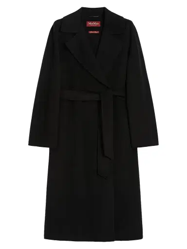 Max Mara Women's Wool Cashmere and Silk Coat - Black | Thumbnail 1 Max Mara Women's Wool Cashmere and Silk Coat - Black | Thumbnail 1