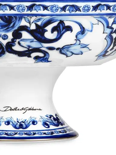 Dolce & Gabbana Blu Mediterraneo Footed Fruit Bowl | Thumbnail 3 Dolce & Gabbana Blu Mediterraneo Footed Fruit Bowl | Thumbnail 3