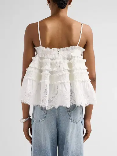Zimmermann Women's Kindred SpiritAlchemy Shirred Bandeau Top | Thumbnail 3 Zimmermann Women's Kindred SpiritAlchemy Shirred Bandeau Top | Thumbnail 3