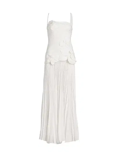 Acler Women's Forever Young Avision Floral Appliqué Pleated Maxi Dress - | Thumbnail 1 Acler Women's Forever Young Avision Floral Appliqué Pleated Maxi Dress - | Thumbnail 1