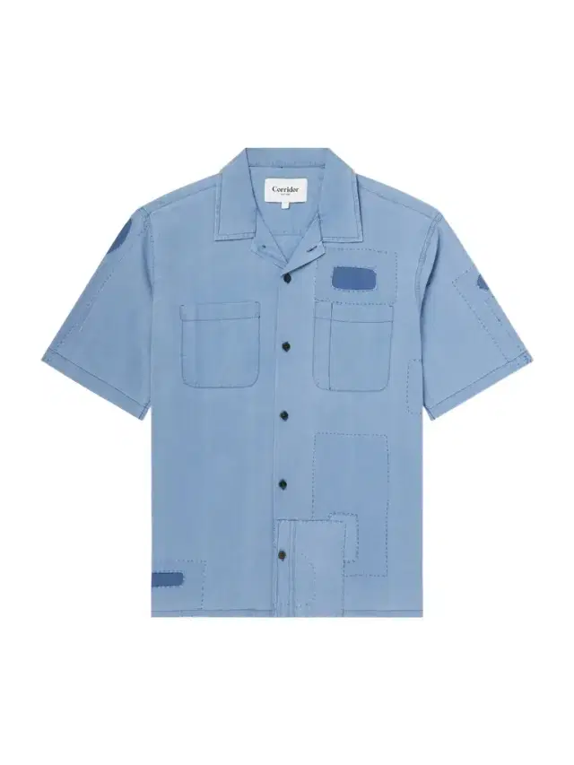 Patchwork Cotton Shirt - Men Patchwork Cotton Shirt - Men